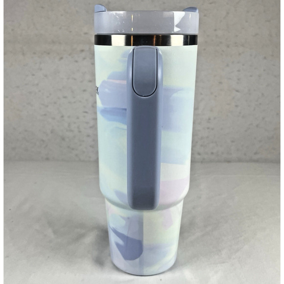Stanley Quencher H2.0 Flowstate Tumbler 30 oz Iris Light Blue Swirl NO STRAW - Picture 4 of 11